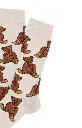Chaussettes femme fantaisie TU ARTHUR "Old Teddy" 1SF - Perle OLDTH25
