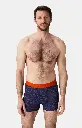 Boxer homme coton bio ARTHUR "Vélo" MAC - Marine Multi VELOPMT