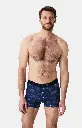 Boxer homme coton bio ARTHUR "Nuit Polaire" MAC - Marine POLAH25
