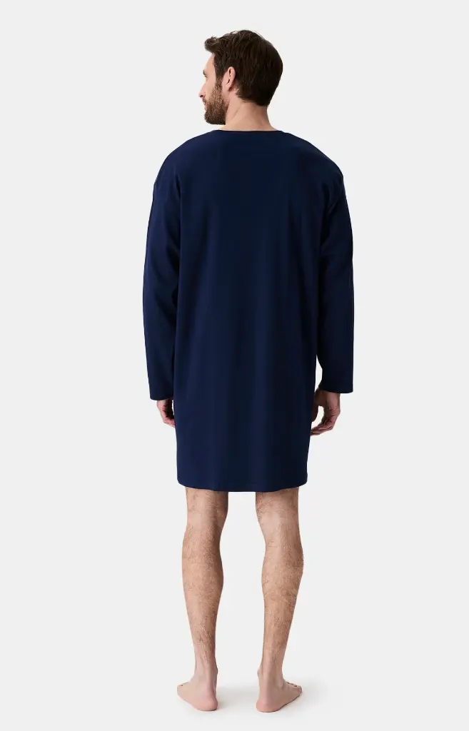 Chemise de nuit homme TU maxi T-shirt ARTHUR "Nuit Polaire" MSW - Marine POLAH25