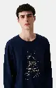 Pyjama long homme ARTHUR "Nuit Polaire" ZAC - Marine POLAH25