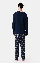 Pyjama long homme ARTHUR "Nuit Polaire" ZAC - Marine POLAH25