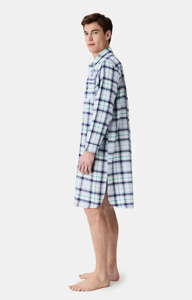 Chemise de nuit en pilou ARTHUR "Grand-Père Logan" CGP - Glace ENZOH25