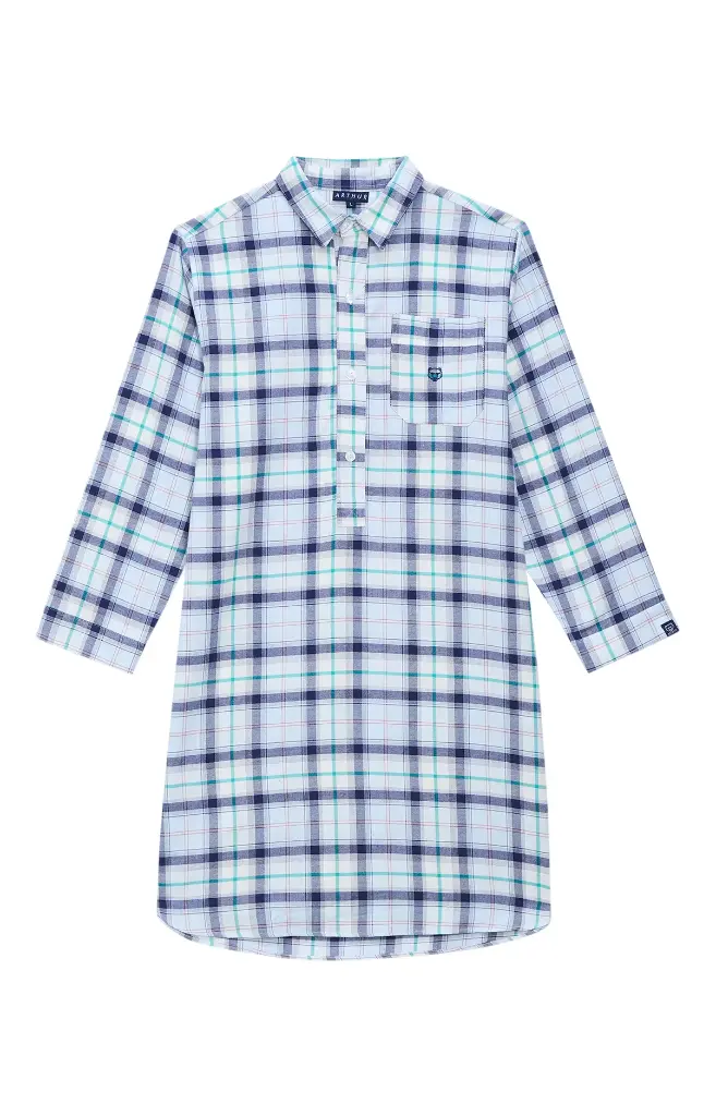 Chemise de nuit en pilou ARTHUR "Grand-Père Logan" CGP - Glace ENZOH25