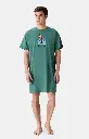 Chemise de nuit homme TU maxi T-shirt ARTHUR "Ski You Later" MTU - Vert 2CVCH25
