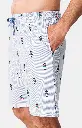 Pyjama short homme 100% coton bio ARTHUR "Napoléours" PAU - Bleu NAPOPMT