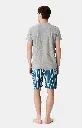 Pyjama short homme 100% coton bio ARTHUR "Pandastique" PAU - Canard PANDH25