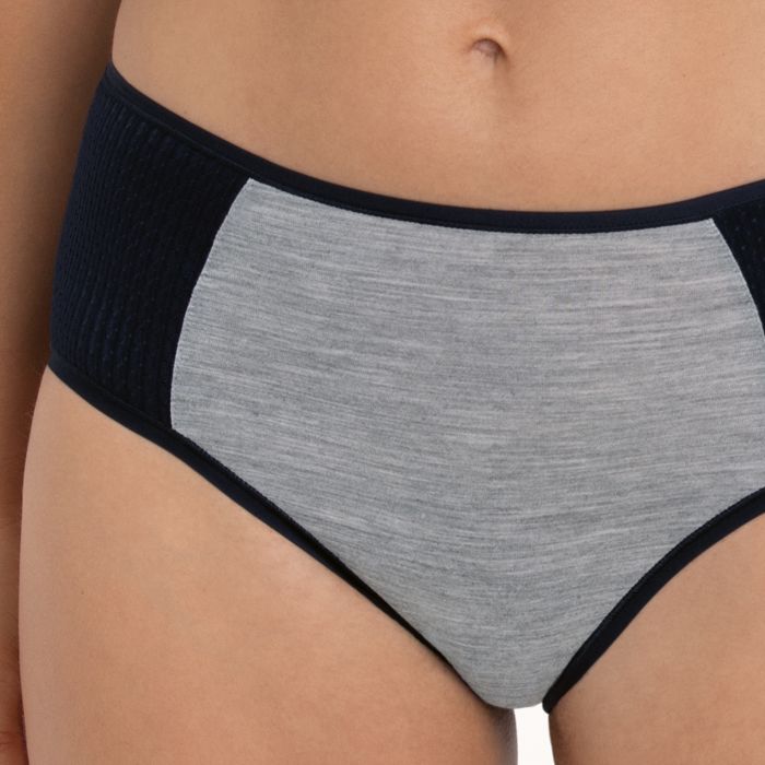 Shorty de sport respirant taille haute ANITA ACTIVE "Panalp Wool"1656 - Noir Mélange 484