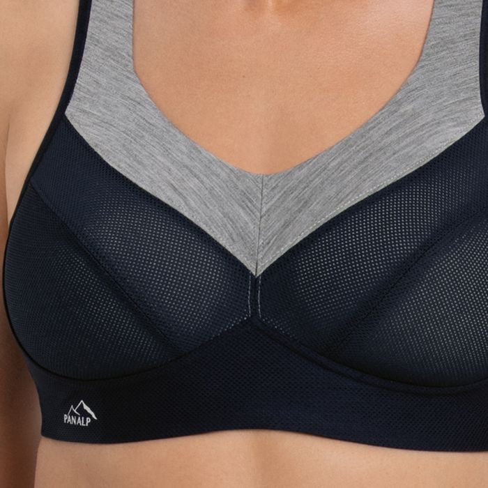 Soutien-gorge de sport sans armatures ANITA ACTIVE Firm Support "PanAlp Wool" 5555 - Noir  Mélange 484