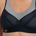 Soutien-gorge de sport sans armatures ANITA ACTIVE Firm Support "PanAlp Wool" 5555 - Noir  Mélange 484