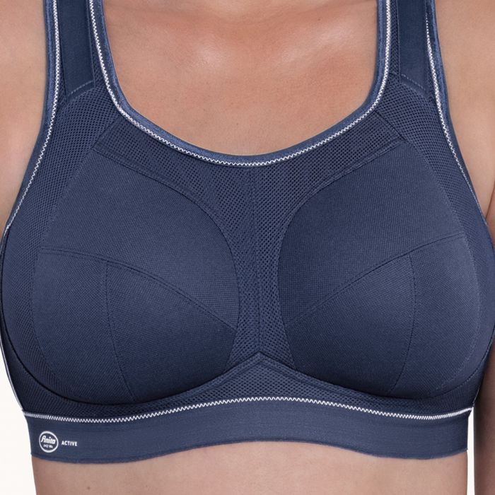 Soutien-gorge de sport sans armatures bonnets profonds ANITA ACTIVE "Extrême Control Plus" 5567 - Blue Iris 371