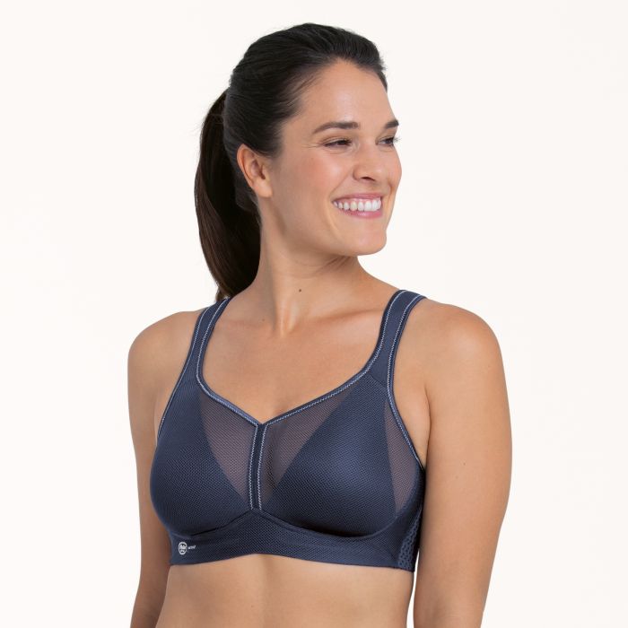 Soutien-gorge de sport à coques sans armatures ANITA ACTIVE Maximum Support "Air Control Deltapad" 5544 - Bleu Iris 371