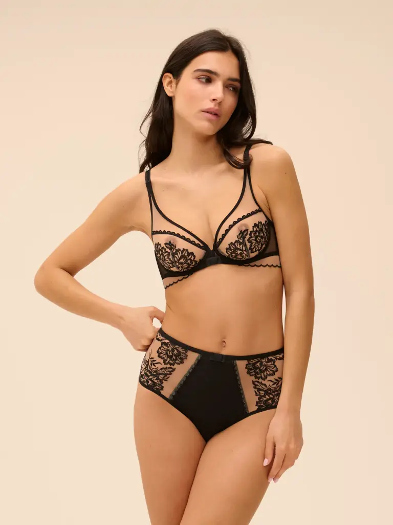 Culotte Taille Haute SIMONE PERELE "Romance" 1G2770 - Light Tatoo 024