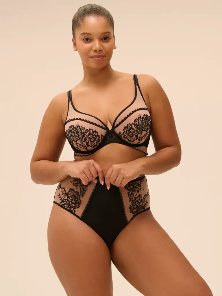 Soutien-gorge armature foulard SIMONE PERELE "Romance" 1G2319 - Light Tatoo 024