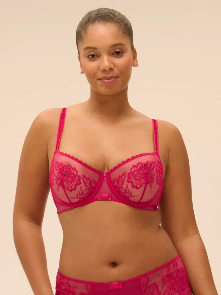 Soutien-gorge corbeille SIMONE PERELE "Romance" 1G2330 - Cranberry 303