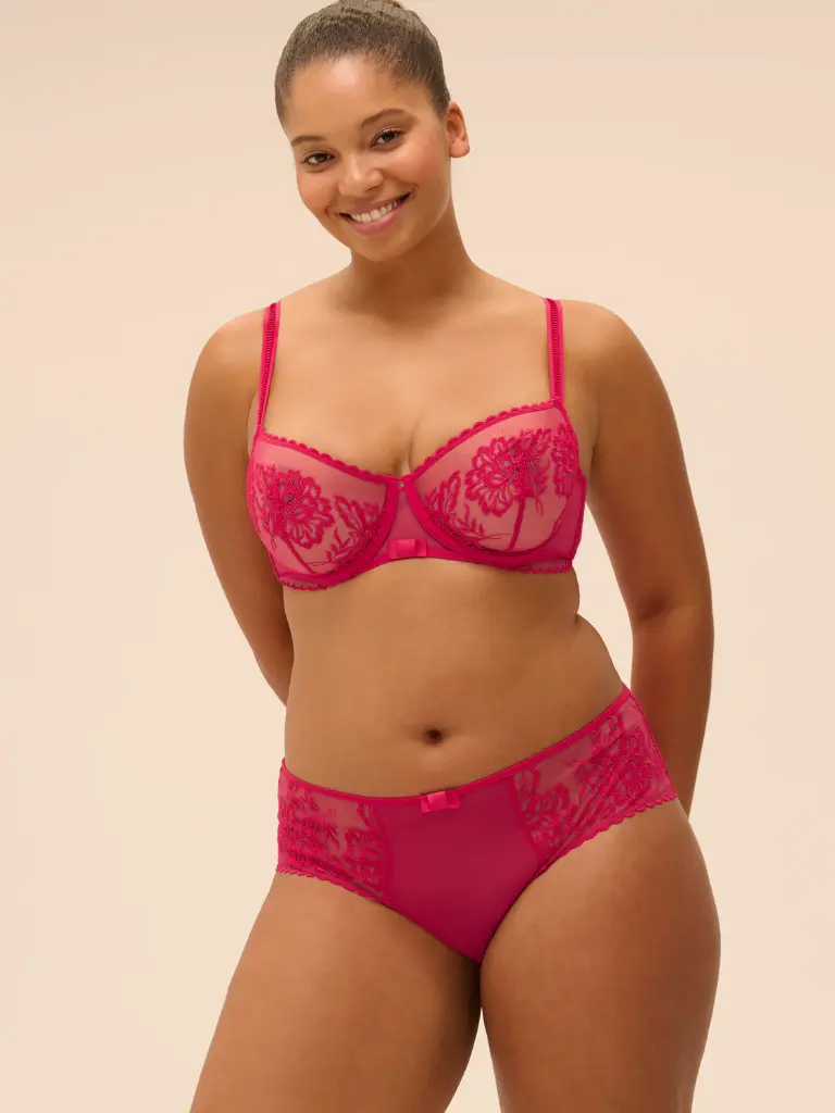 Soutien-gorge corbeille SIMONE PERELE "Romance" 1G2330 - Cranberry 303