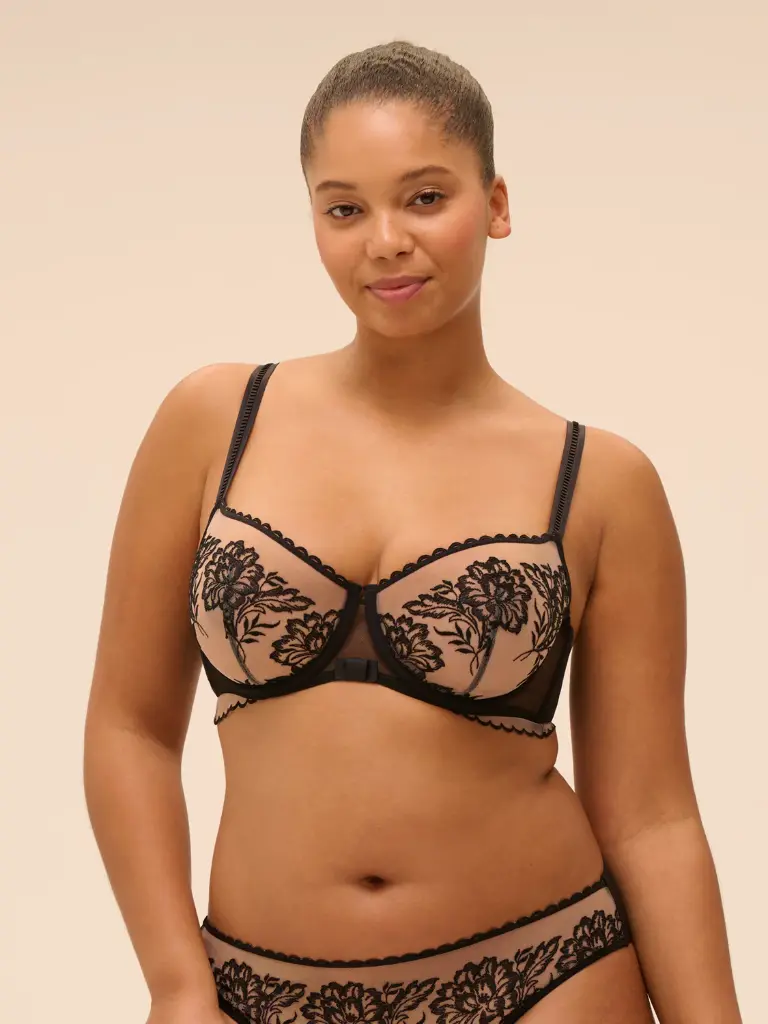 Soutien-gorge corbeille SIMONE PERELE "Romance" 1G2330 - Light Tatoo 024