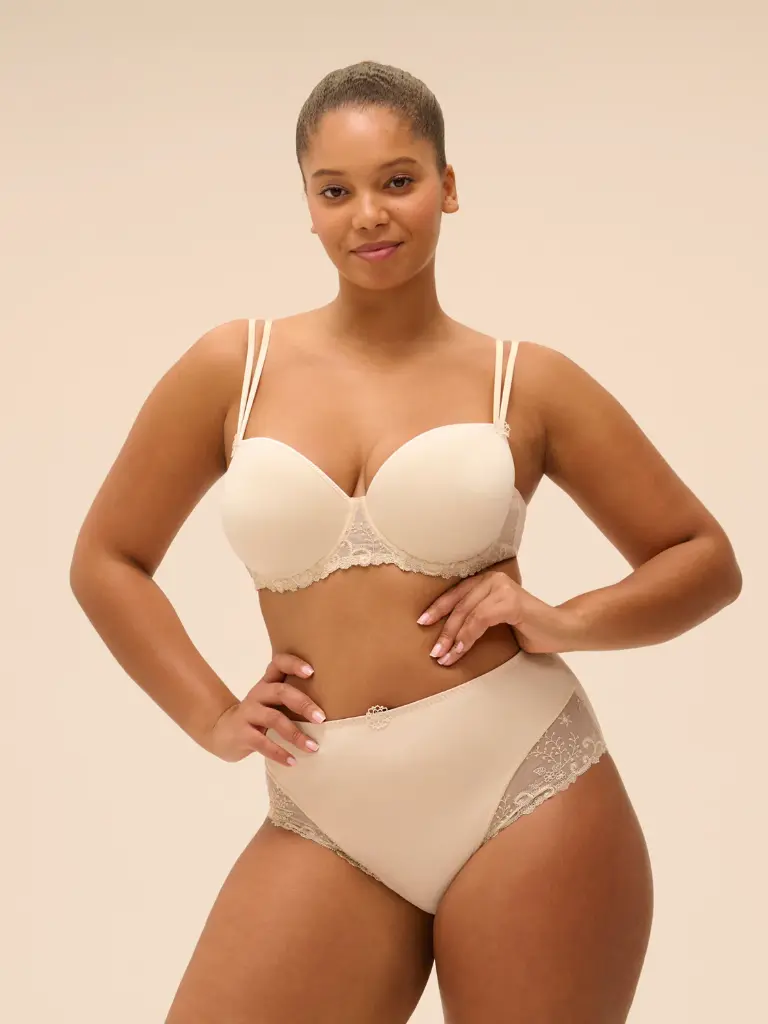 Culotte taille haute SIMONE PERELE "Délice" 12X770 - Beige Topaze 054