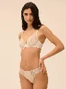 Tanga SIMONE PERELE "Délice" 12X700 - Beige Topaze 054
