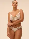 Soutien-gorge armature foulard plongeant SIMONE PERELE "Délice" 12X319 - Beige Topaze 054