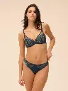 Soutien-gorge armature foulard SIMONE PERELE "Saga" 15C319 - Bleu Prestige 595