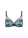 Soutien-gorge armature foulard SIMONE PERELE "Saga" 15C319 - Bleu Prestige 595