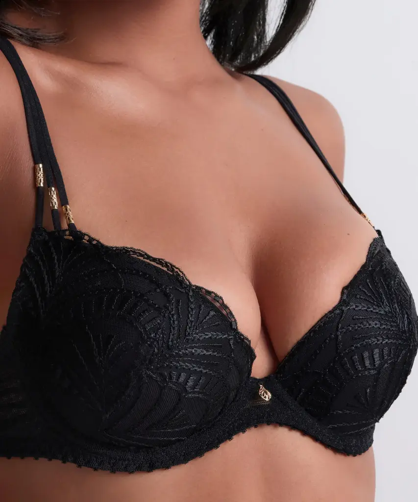 Soutien-gorge push-up avec coques AUBADE "Vibes" 2BN08 - Noir BLAK