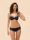 Soutien-gorge armature décolleté plongeant SIMONE PERELE "Wish" 12B319 - Saphir 556