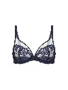 Soutien-gorge armature décolleté plongeant SIMONE PERELE "Wish" 12B319 - Saphir 556