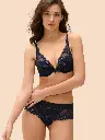 Soutien-gorge push-up triangle SIMONE PERELE "Wish" 12B347 - Saphir 556