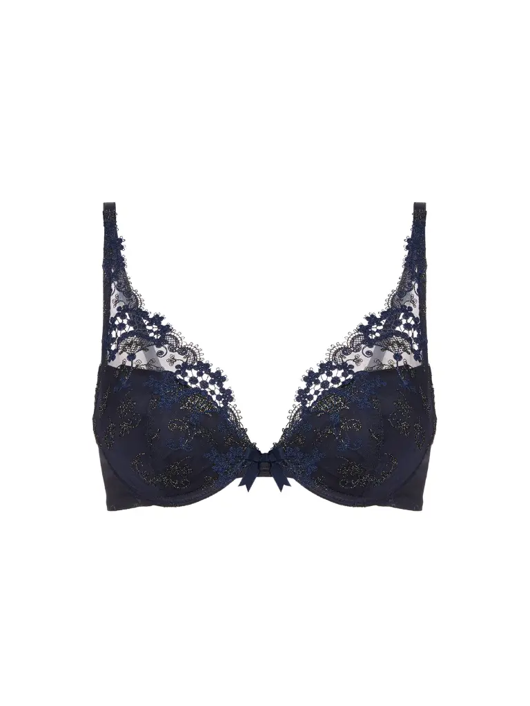 Soutien-gorge push-up triangle SIMONE PERELE "Wish" 12B347 - Saphir 556