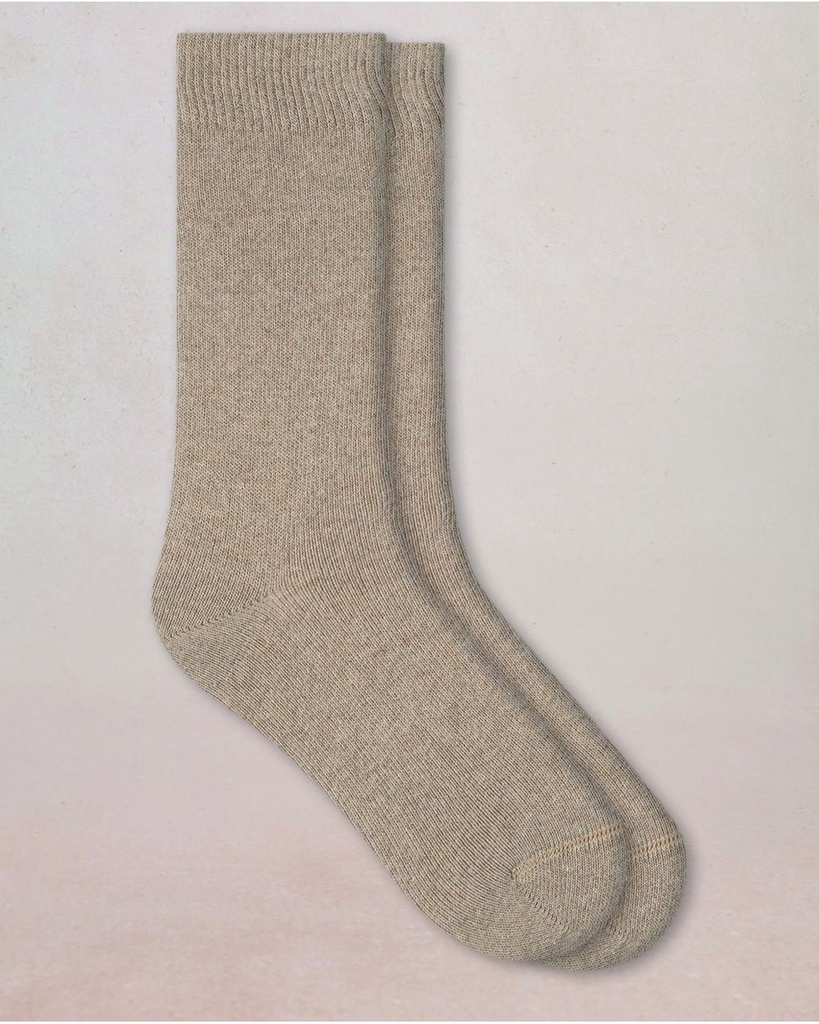 Chaussettes homme BLEU FORET "Laine & Cachemire" HFM2171 - Dune HA6