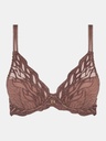 Soutien-gorge armaturé enveloppant CHANTELLE "Vibe" C19VNA - Cannelle Lurex C08