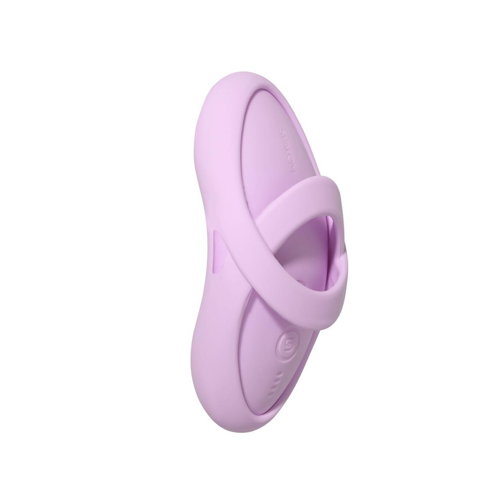 Stimulateur clitoridien anec manchon de doigt amovible SVAKOM "Acho 2" - Pink Lilac 