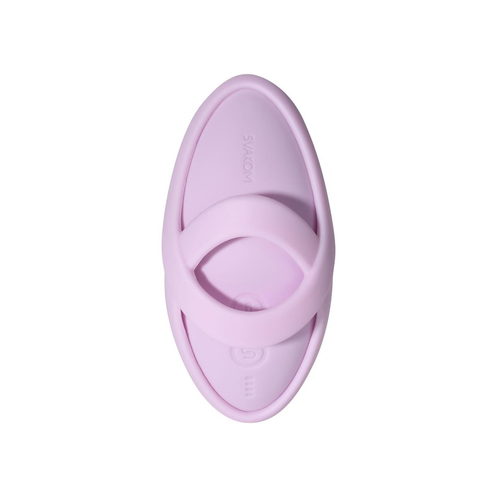 Stimulateur clitoridien anec manchon de doigt amovible SVAKOM "Acho 2" - Pink Lilac 