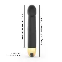 Moyen vibromasseur réaliste point G DORCEL "Real vibration M 2.0" - Noir & Or