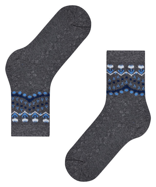 Chaussettes fantaisies dame FALKE "Cosy Wool" 47181 - Light Greymel 3390