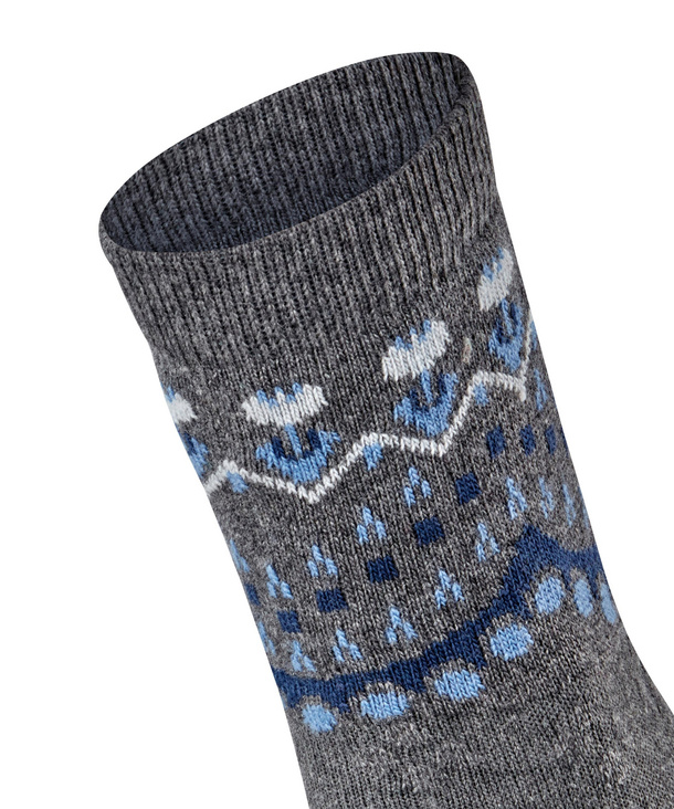 Chaussettes fantaisies dame FALKE "Cosy Wool" 47181 - Light Greymel 3390