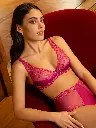 Soutien-gorge armaturé glam LISE CHARMEL "Splendeur Soie" ACC7480 - Splendeur Carmin 12071