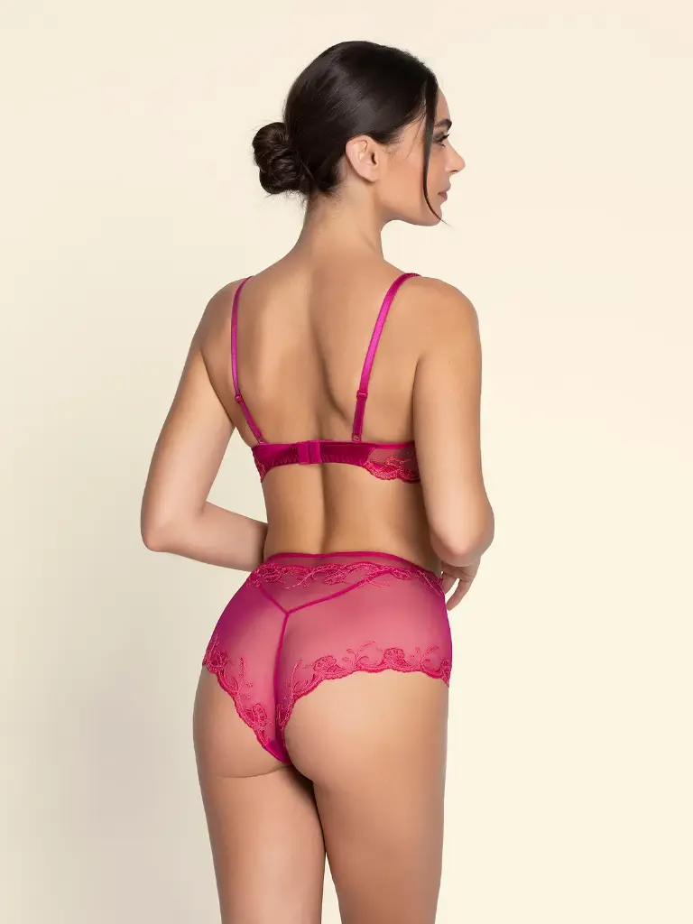 Soutien-gorge armaturé glam LISE CHARMEL "Splendeur Soie" ACC7480 - Splendeur Carmin 12071