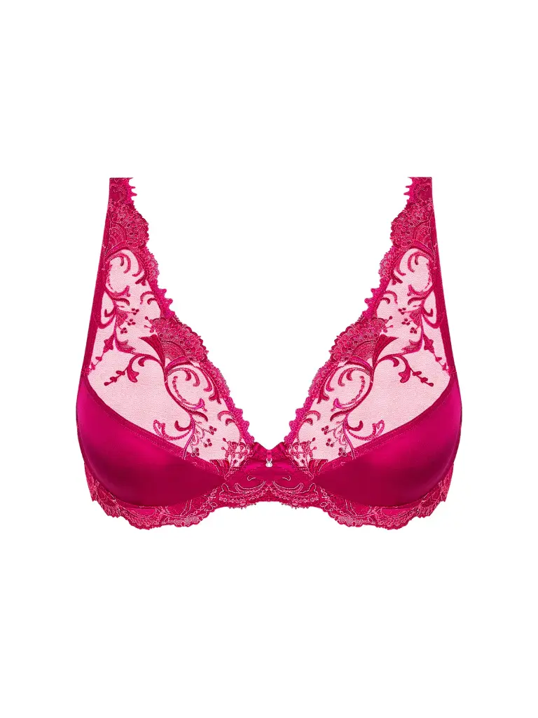 Soutien-gorge armaturé glam LISE CHARMEL "Splendeur Soie" ACC7480 - Splendeur Carmin 12071