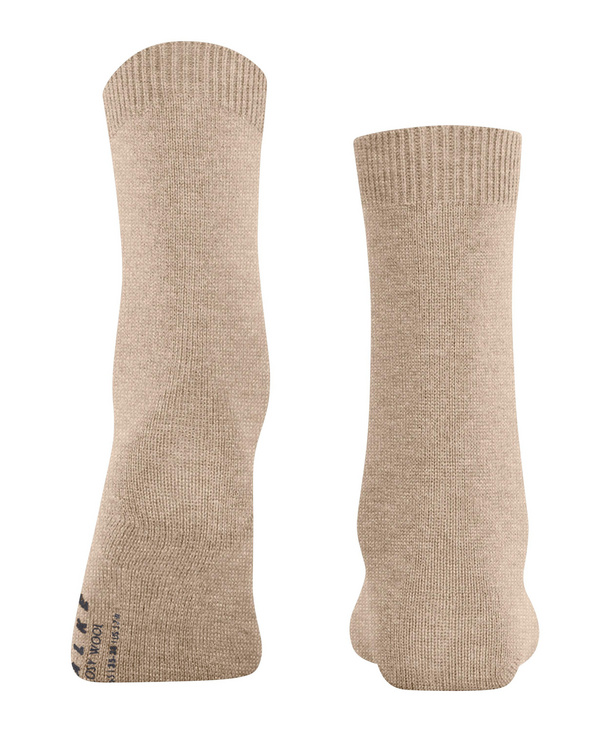 Chaussettes dame laine&cachemire FALKE "Cosy Wool" 47050 - Beige Mel. 4091
