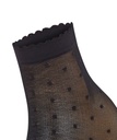 Socquettes fine 15 deniers fantaisie FALKE "Dot 15" 41452 - Black 3009