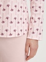 Pyjama dame longues manches CALIDA "Midnight Flowers" 43356 - Pearl Blush 072