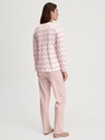 Pyjama dame longues manches CALIDA "Midnight Flowers" 43356 - Pearl Blush 072