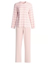 Pyjama dame longues manches CALIDA "Midnight Flowers" 43356 - Pearl Blush 072