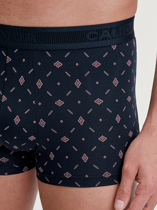 Boxer homme fantaisie coton CALIDA "Swiss Cotton Select" 25485 - Dark Sapphire 479