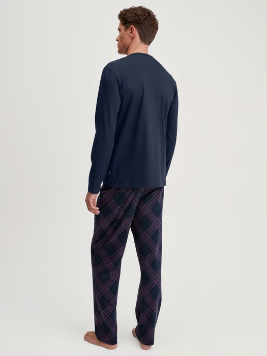 Pyjama long homme 100% coton CALIDA "Relax Comfy" 41482 - Dark Sapphire 479