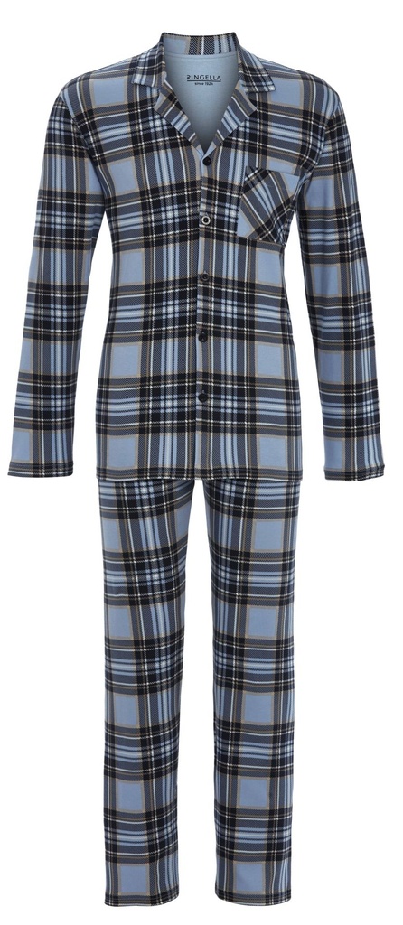 Pyjama long homme boutonné 100% conton RINGELLA 5541214 - Ombre 239