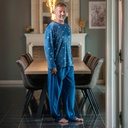 Pyjama adulte polaire JUSQU'AU LEVER DU JOUR "La Nuit Tombe" 25HPNT - Bleu Nuit